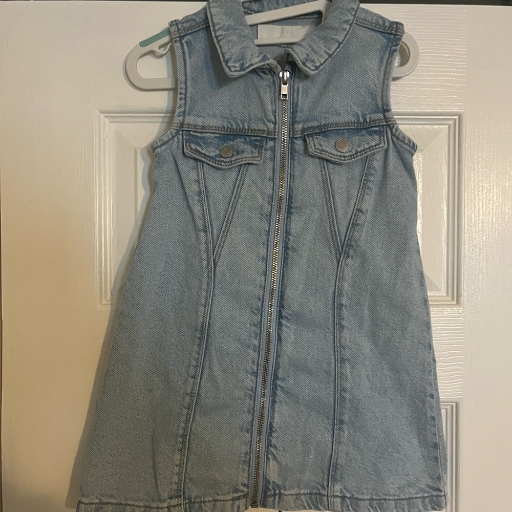 Kids Denim Sleeveless Dress